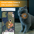 Pawfit Lite 4G GPS Cat Tracker, Live Tracking, Ultra-Light, Onyx Black
