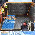 Twesync Dog Seat Cover for Back Seat, Hard Bottom Back Seat Extender, 100% Waterproof & Machine Washable, 600D Heavy Dut