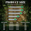 8W Reptile T5 HO UVB 12.5" 5.0 Light Fixture with Tube, Low-to-Moderate UVB Hood for Terrariums, Suitable for Arid Repti