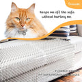 OCEANPAX Clear Scat Mat for Cats, 10 Pack 16" x 13" Cat Deterrent Mats with 1" Spikes and 50 Stickers, Cuttable Indoor Outdoor Pet Training Barrier for Sofa, Countertop, Windowsill and Garden