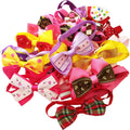 PET SHOW Cute Bow Ties Collar for Small Dogs Puppy Cats Adjustable Bowties Neckties Pet Grooming Accessories Assorted Ra