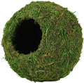 USMOLA Mossy Caves, Artificial Green Moss Caves Hide for Pet Reptile Frogs and Snakes, Terrarium & Vivarium Decor, Crest