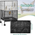 2 Pack Bird Cage Seed Catcher Guard, Adjustable Bird Cage Mesh Net Cover