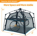 Extra Large Catio Outdoor Cat Enclosure 2-Tier Cat Tent for Patio, Balcony, Indoor & Outdoor, Foldable Cat Playpen with 