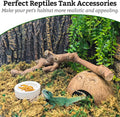 VCEPJH Snake Climbing Branch, 2Pcs Reptile Wood Natural Cork Log and Cork Bark for Reptiles, 4 Pcs Natural Cork Flats fo