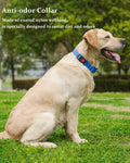 Waterproof Martingale Collar for Dogs,Easy to Clean Dog Collars with Safety Quick Release Buckle,Rubber Collar for Mediu