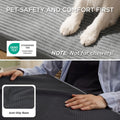 Bedsure ComfyFleece Dog Beds Large Sized Dog- Orthopedic Pet Beds for Crate with Removable Machine Cover, NOT Waterproof Egg Crate Foam Puppy Mat for Pets Up to 50 lbs, 35x22x2.8, NOT Chewproof