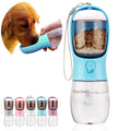 AVELORA Dog Water Bottle with Food Container, Portable Leak Proof Pet Water Dispenser for Walking Hiking Travel, Puppy Essentials Accessories for Small Large Dogs, Dog Gifts (10oz/15oz/19oz)