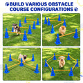 Dog Agility Course Backyard Set, 12 Cones & 6 Poles