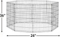 New World by MidWest 36-Inch Exercise Pen, No Door, 16 Sq Ft Play Area