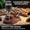 Reptile Water Dispenser, 13.5oz Terrarium Water Bow