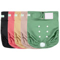 wegreeco Female Dog Diapers, Washable Reusable Pet Puppy Doggie Diapers for Small Medium Large Female Dogs in Heat Period, Doggy Period Panties, 5 Pack, X-Large
