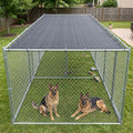Amgo Dog Kennel Shade Cover 6' x 3' Black HDPE Mesh Tarp with Grommets