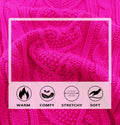 Dog Sweaters for Small Dogs Knit Small Dog Sweater Warm Winter Dog Clothes Girl Turtleneck Puppy Sweater Sleeveless Chihuahua Clothes for Cold Weather Solid Stretchy Pet Cat Outfit (Rose, S)