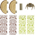Jumping Spider Enclosure Accessories - 2 Wood Ledges & 4 Climbing Webs