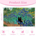 Black Cat Pet Feeding Mat, 12 x 20 Inch