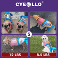 cyeollo Mermaid Dog Halloween Costumes for Small Dogs Holiday Outfit, S