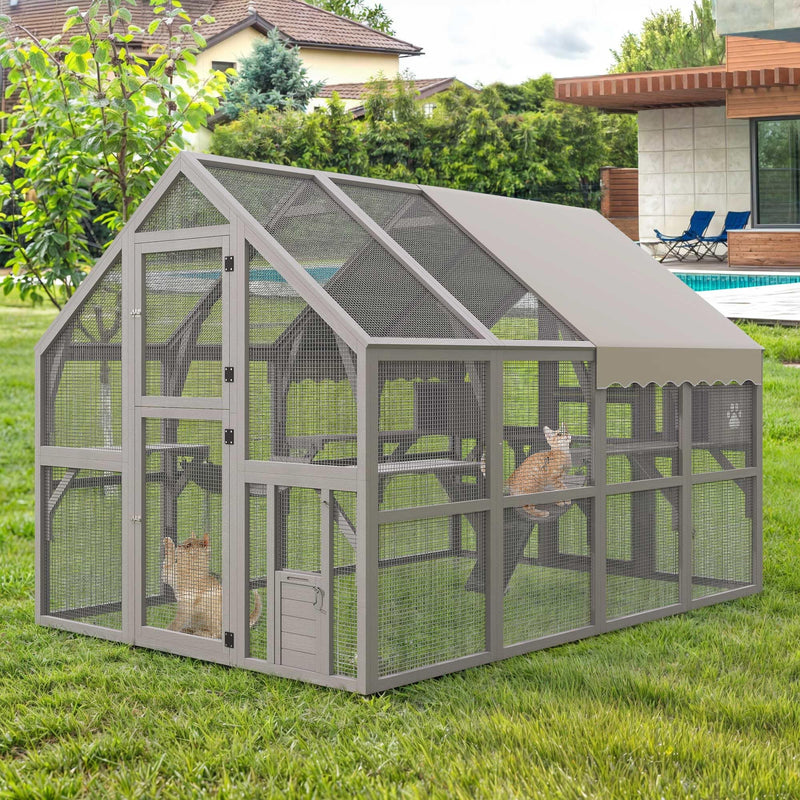 DWVO Extra Large Catio Outdoor Cat Enclosure, 110