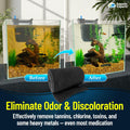 Aquarium Carbon Pad – Cut‑to‑Fit Carbon Infused Filter Pad Media for Crystal Clear Fish Tanks and Ponds, 3/8"–1/2" Thick