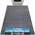 Drymate Cat Litter Box Mat, Litter Trapping Mat, Waterproof, Urine-Proof, Absorbent, Machine Washable, Soft on Paws, Contains Mess, Protects Floors, Kitten Supplies, Grey, 28x36 XL