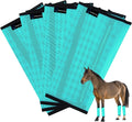 FOXLVDA Horse Fly Boots - Fly Boots for Horses Set of 4, Comfortable Breathable Mesh Equine Leg Leggings, Adjustable & U