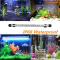 15 inches LED Aquarium Light, 2.5W Fish Tank Light Underwater Light Submersible Crystal Glass Lights, 21 LED Beads 12 Co