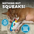 Outward Hound Durablez Minis Tough Chew Plush Squeaky Dog Toy, Pig, 6.8"