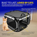 Pet Fit For Life Extra Large Cat Carrier for Travel - Black Checkers