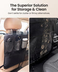 Dog Car Barrier, 600D Oxford Pet Divider Net with Storage Pockets