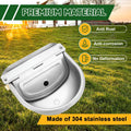 MAOPINER Automatic Water Dispenser Bowl, Stainless Steel Animal Waterer