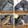 Tfwadmx Rock Terrarium Background 3D Reptile Tank Background Board Amphibian Stereo Backdrop Wall Snake Habitat Decor fo