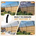 Cat Fence Outdoor Barrier 33FT, Anti-Climb Fence Topper with Install Kit