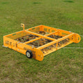 POPMOON 2-in-1 Horse Manure Scoop Tow Behind Trailer Horse Paddock Cleaner