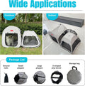 lukidoki Portable 3-in-1 Cat Playpen, Outdoor Pop-up 2-Room Pet Playpen with Tunnel, Foldable Cat Dog Crate Play Enclosure with Separate Areas for Puppy Kitten and Small Animals Indoor Travel