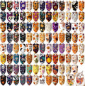 Huhumy 100 Pcs Halloween Dog Bandanas Bulk Bandanas for Medium Large Dogs