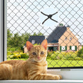 Cat Netting,Balcony Netting for Pets,Steel Wire Reinforced Balcony Screen for Pets, Anti-Fall Cat Net for Balcony and Wi