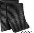 Black Cat Scat Mat 8 Pack, Cat Deterrent Mat, Interlocking Spike Mat for Cats and Dogs, Indoor Outdoor Pet Training Mat 