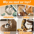 Seyezo Catnip Toys for Indoor Cats, 5 Pack Cat Toys for Cats, Fluffy Catnip Toys for Chewing Playing, Interactive Kitten Toys, Catnip Filled Kitty Chew Teething Toys, Cat Chew Toys, Vegetable,5 pcs