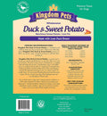 Kingdom Pets Duck Jerky & Sweet Potato Dog Treats with Only 4 Ingredients and No Fillers, 3 Pound Bag