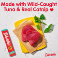 Delectables Squeeze Up Tuna with Catnip Creamy Squeezable Puree, Lickable Wet Cat Treats, Grain Free, No Added Fillers, 