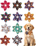PET SHOW 10 Pack Halloween Dog Collar Flowers for Small Dogs