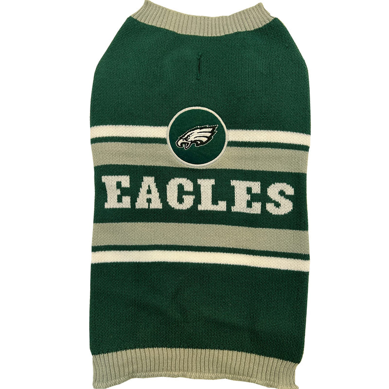 Pets First NFL Philadelphia Eagles Dog Sweater, Size Extra Large. Warm and Cozy Knit Pet Sweater with NFL Team Logo, Best Puppy Sweater for Large and Small Dogs, Team Color (PHL-4179-XL)