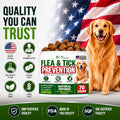 Flea and Tick Prevention for Dogs Chewables, Natural Flea & Tick Control