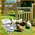 Automatic Animal Drinking Water Bowl with Float Valve and Drainage Hole 304 Stainless Steel Feeder Waterer Livestock Wat
