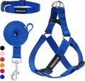 No Pull Dog Harness, Leash & Collar Set, Adjustable Step-in Vest