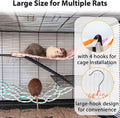 Rat Climbing Rope Net Toy for Cage, Hanging Swing Toy (Random Color)