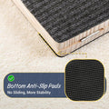 Dog Ramp for Stairs 2 Pack - Adjustable Wooden Stair Wedges for Small Dogs, Foldable Indoor Dog Stair Ramp with Triangul
