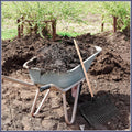 Lasnten Manure Fork Replacement Head, 18 Tines Pitchfork Head with Screws and Nuts, Horse Manure Rake for Picking up Gra