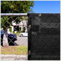 ColourTree 6' x 30' Black Custom Size Shade Cloth with Grommets - 90% Sunblock, Durable Mesh Fabric Tarp for Dog Kennel Cover, Fence Privacy Screen, Greenhouse, Chicken Coop & Pet Playpen.