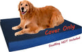 Dogbed4less 40X35X4 Inches Blue Color Durable Denim Jean Dog Pet Bed External Zipper Cover - Replacement Cover only